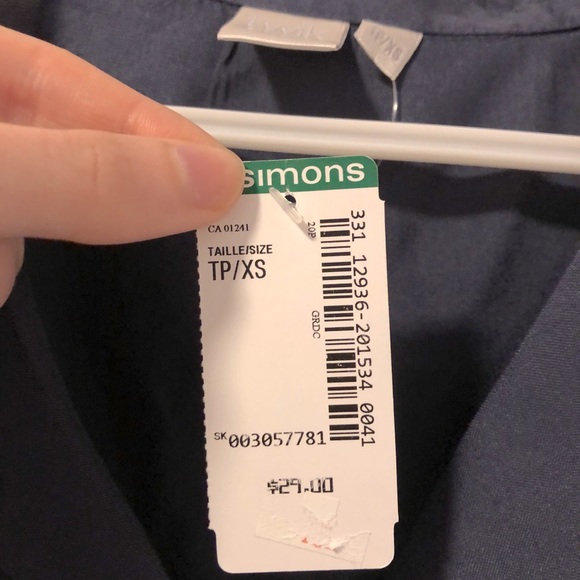 Navy Twik Button Up Shirt - Picture 3 of 5
